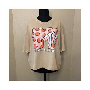 MTV Ivory Short Sleeve Tshirt size XL